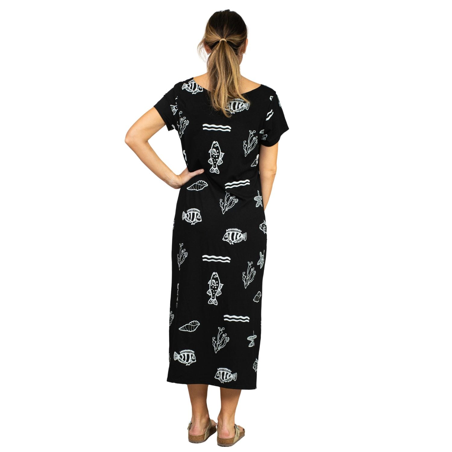 Heat Swimwear Womens Cover Up Dress, Black