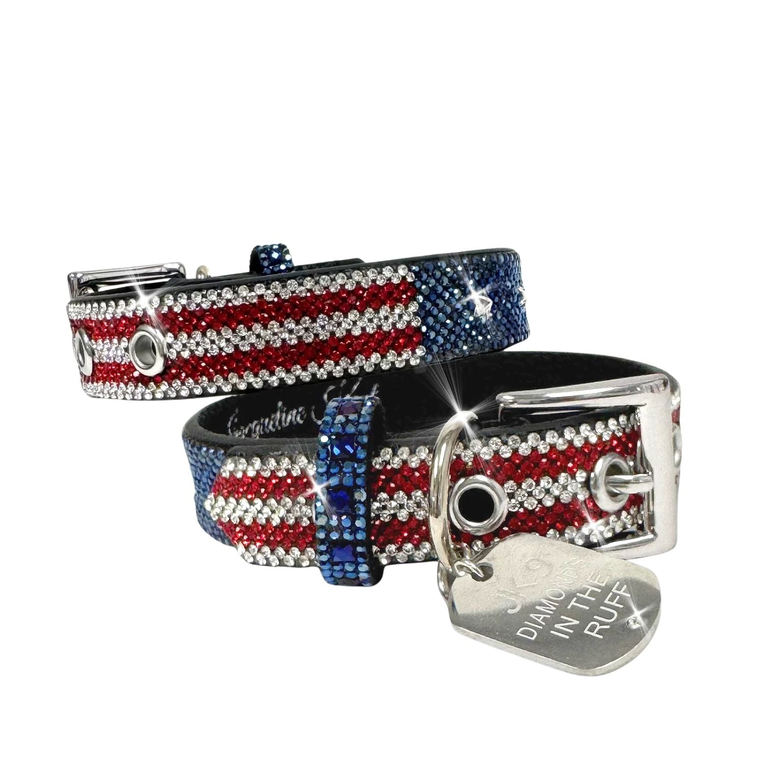 Jacqueline Kent Crystal Embellished Dog Collar, Small