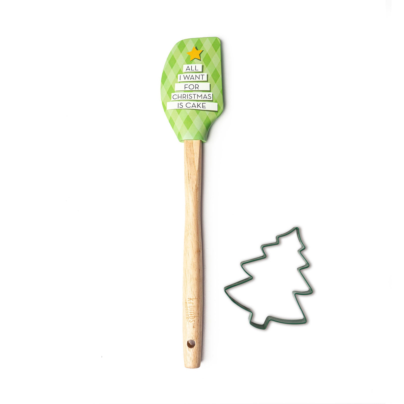Krumbs Kitchen Holiday Spatula and Cookie Cutter Set