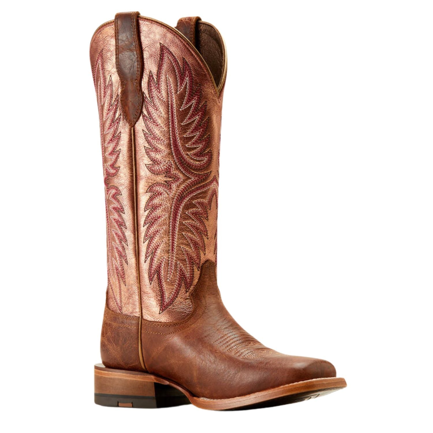 Ariat Womens Frontier Calamity Jane Boot, Bite the Dust Brown / Desert Sunrise
