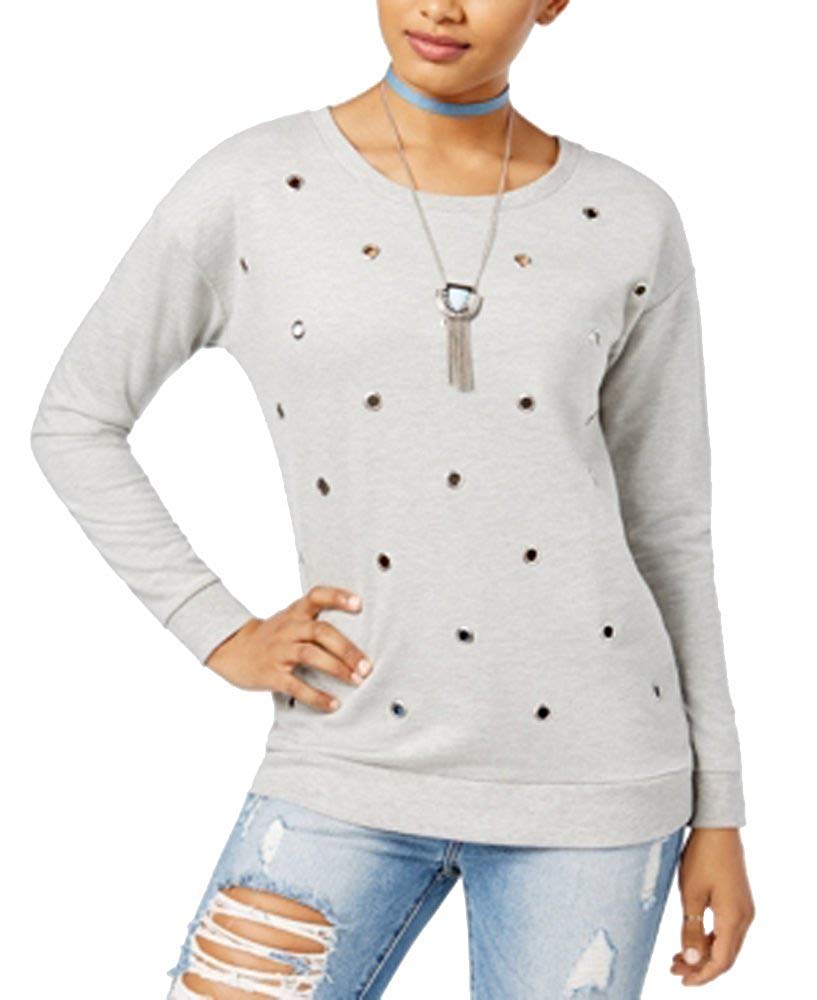 Ultra Flirt Juniors' Grommet-Detail Sweatshirt