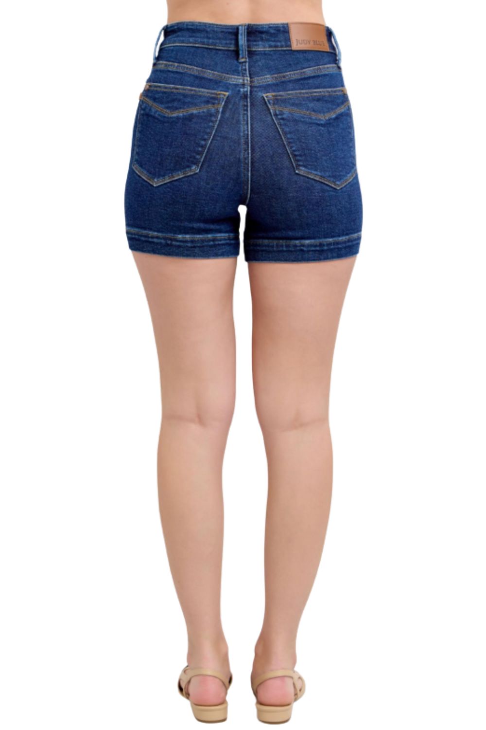 Judy Blue Womens Tummy Control High Waist Denim Shorts