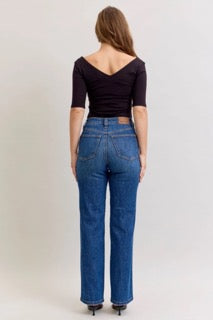 Judy Blue High Waist Tummy Control Straight Denim Jeans