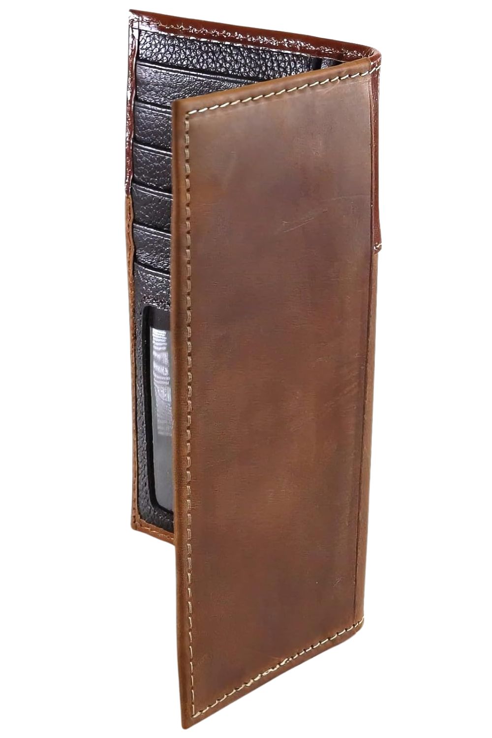 Ariat Mens Diamond Concho Embossed Leather Rodeo Checkbook Wallet