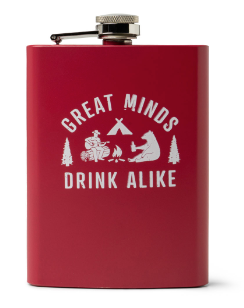 Bunkhouse On The Rockies Stainless Steel Flask, Dishwasher Safe