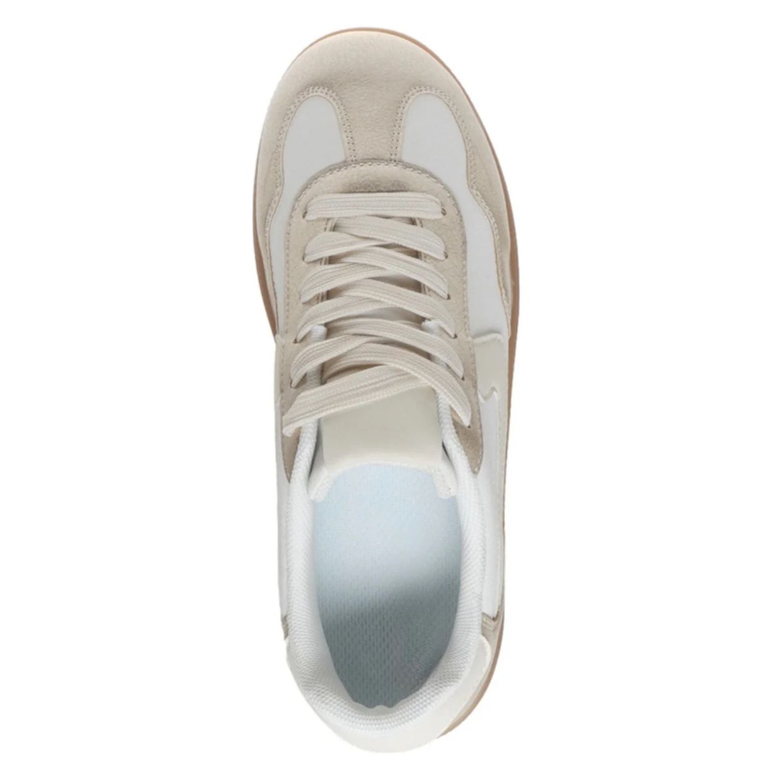 Outwoods Womens Giana 5 Gum Sole Lace Up Fashion Sneakers- Gold