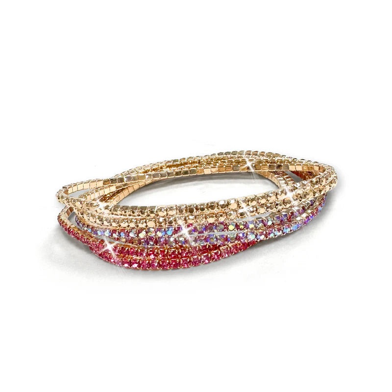 Jacqueline Kent Crystal Stretch Bracelet Set