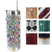 Jacqueline Kent Rhinestone 20oz Bling Tumbler with Clear Lid, Straw and Gift Bag
