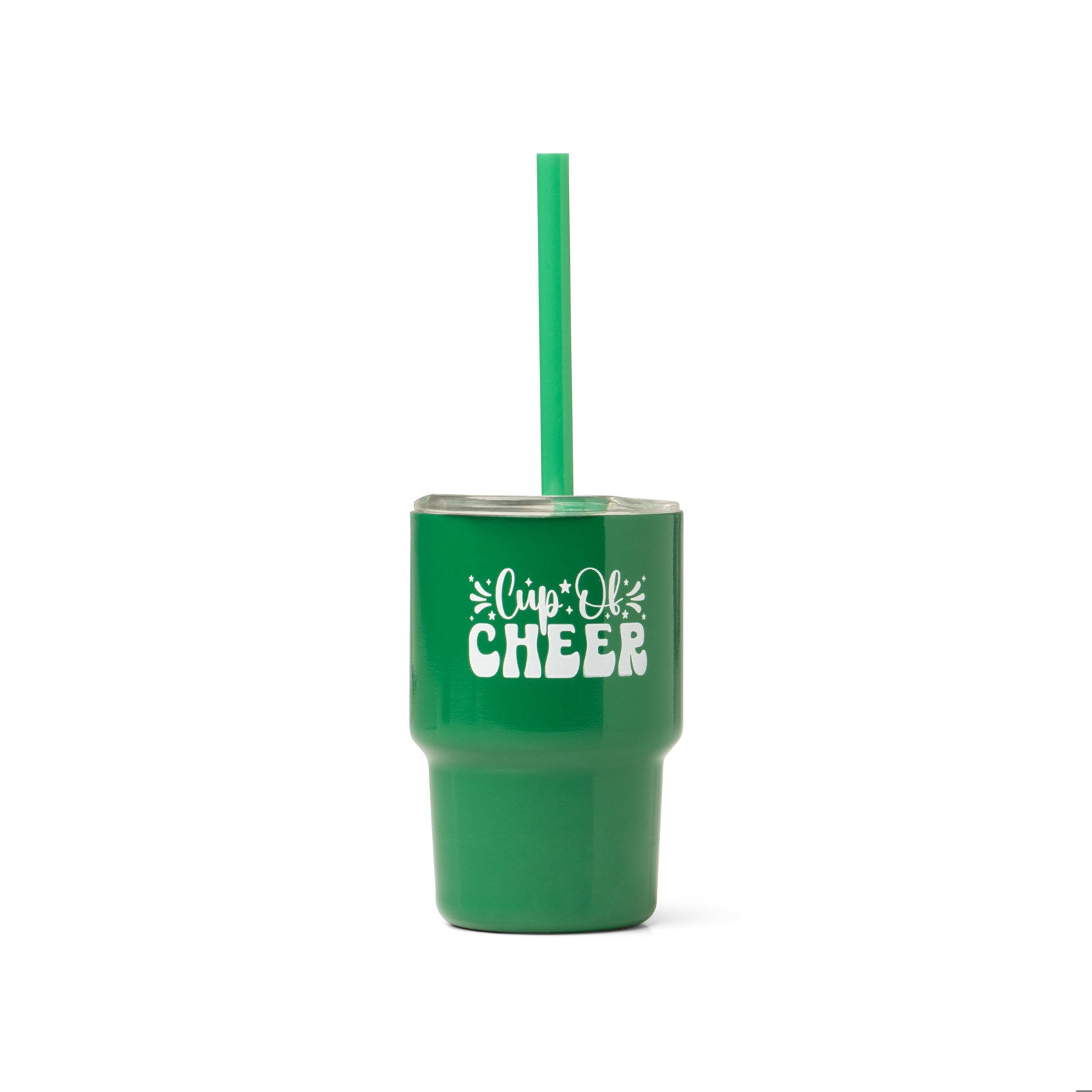Santa's Lil' Sipper Mini 3oz Stainless Steel Tumbler With Lid and Straw