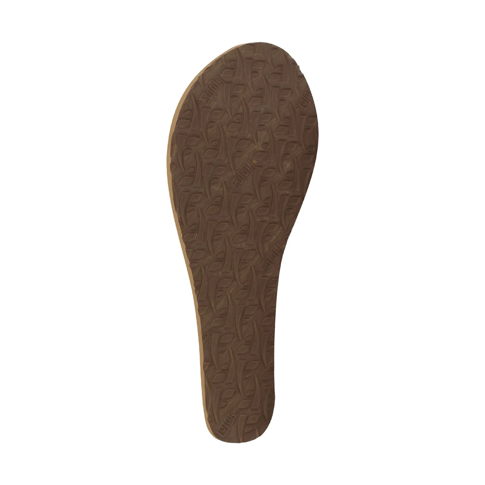 Flojos Womens Olivia Vintage Wedge Heel Thong Sandal- Tan