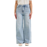 Judy Blue Womens Petite High Waist 90s Straight Leg Denim Jeans- Light Wash