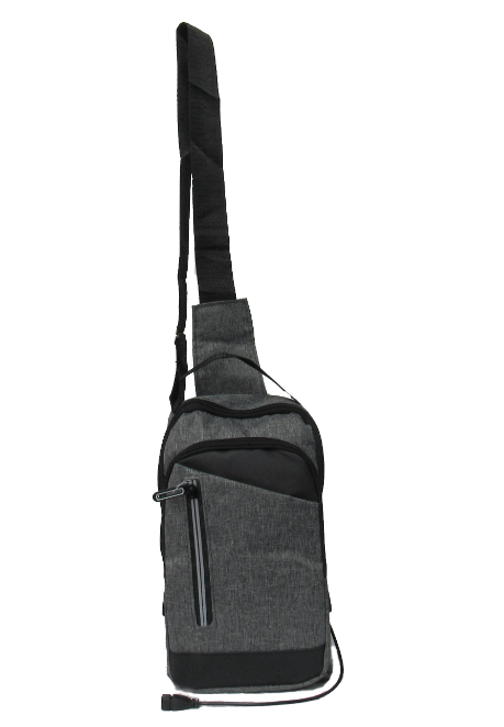 AR New York Canvas Sling, Adjustable Bag, Grey