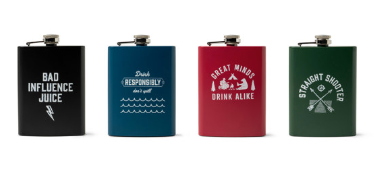 Bunkhouse On The Rockies Stainless Steel Flask, Dishwasher Safe