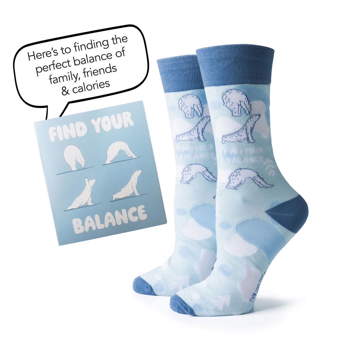 Two Left Feet Holiday Gift Card & Christmas Sock Set