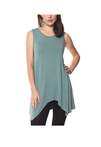 Beatrix OST Womens Sleeveless Soft Jersey Knit Tunic Top
