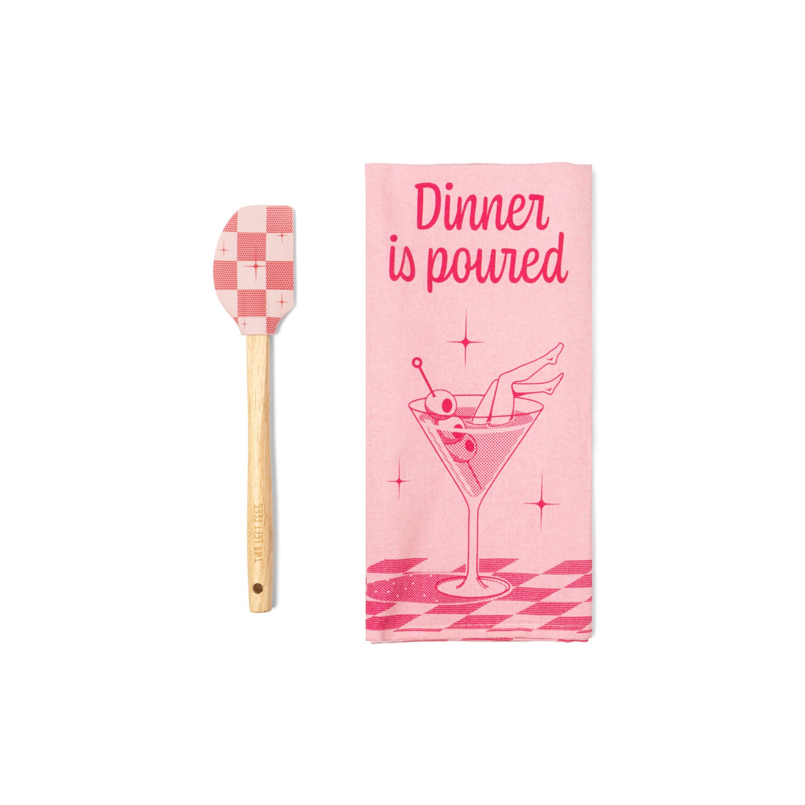 Two Left Feet The Reluctant Chef Tea Towel & Spatula Gift Set