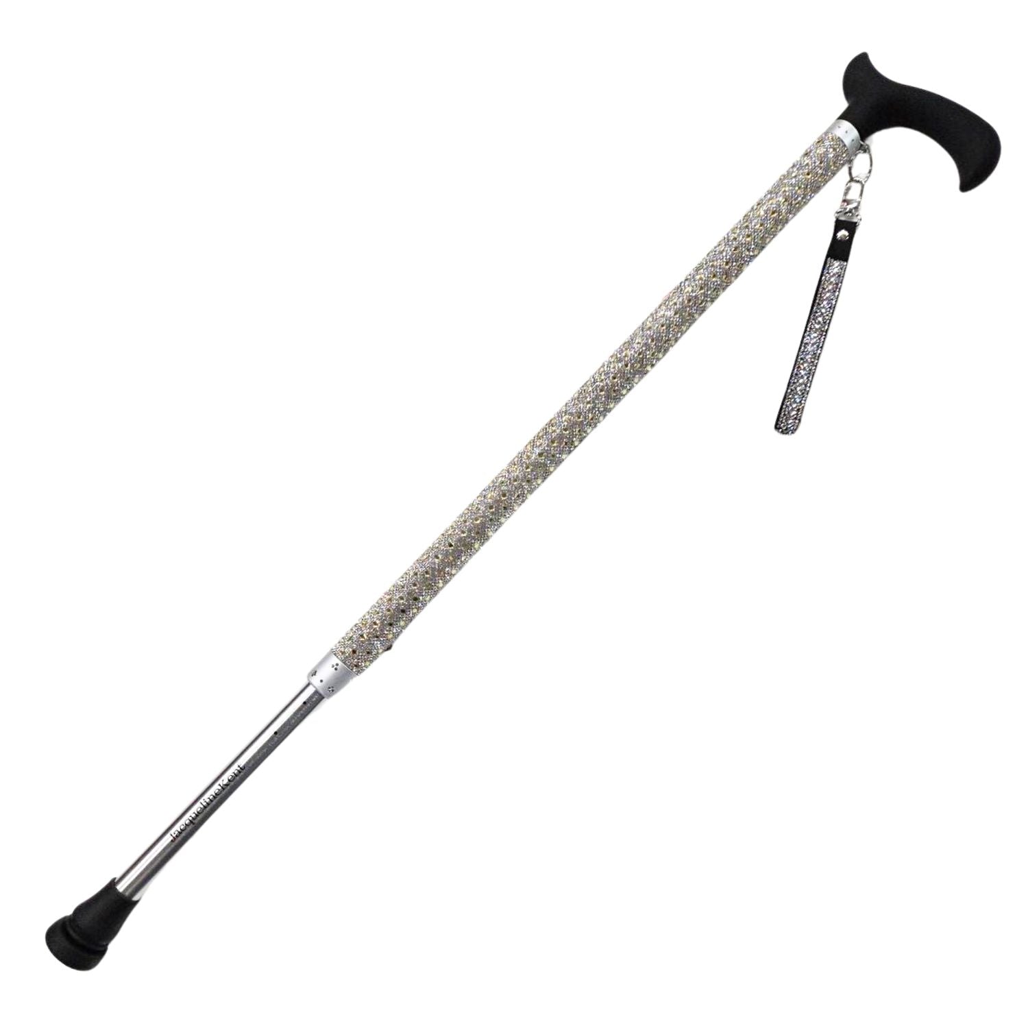 Jacqueline Kent Royal Ice Adjustable Crystal Rhinestone Cane, Canary Yellow
