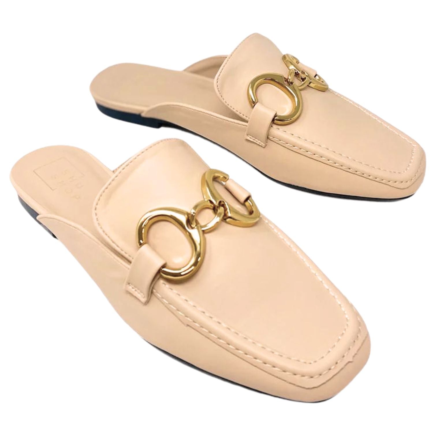 Shu Shop Womens Andromeda Slip On Loafers, Natural