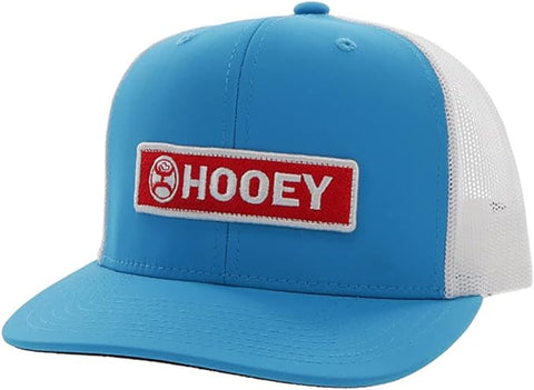 Hooey Mens Coach Flex Fit Cap Hat, Turquoise/Black
