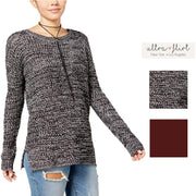 Ultra Flirt Juniors Waffle-Knit Pullover Sweater