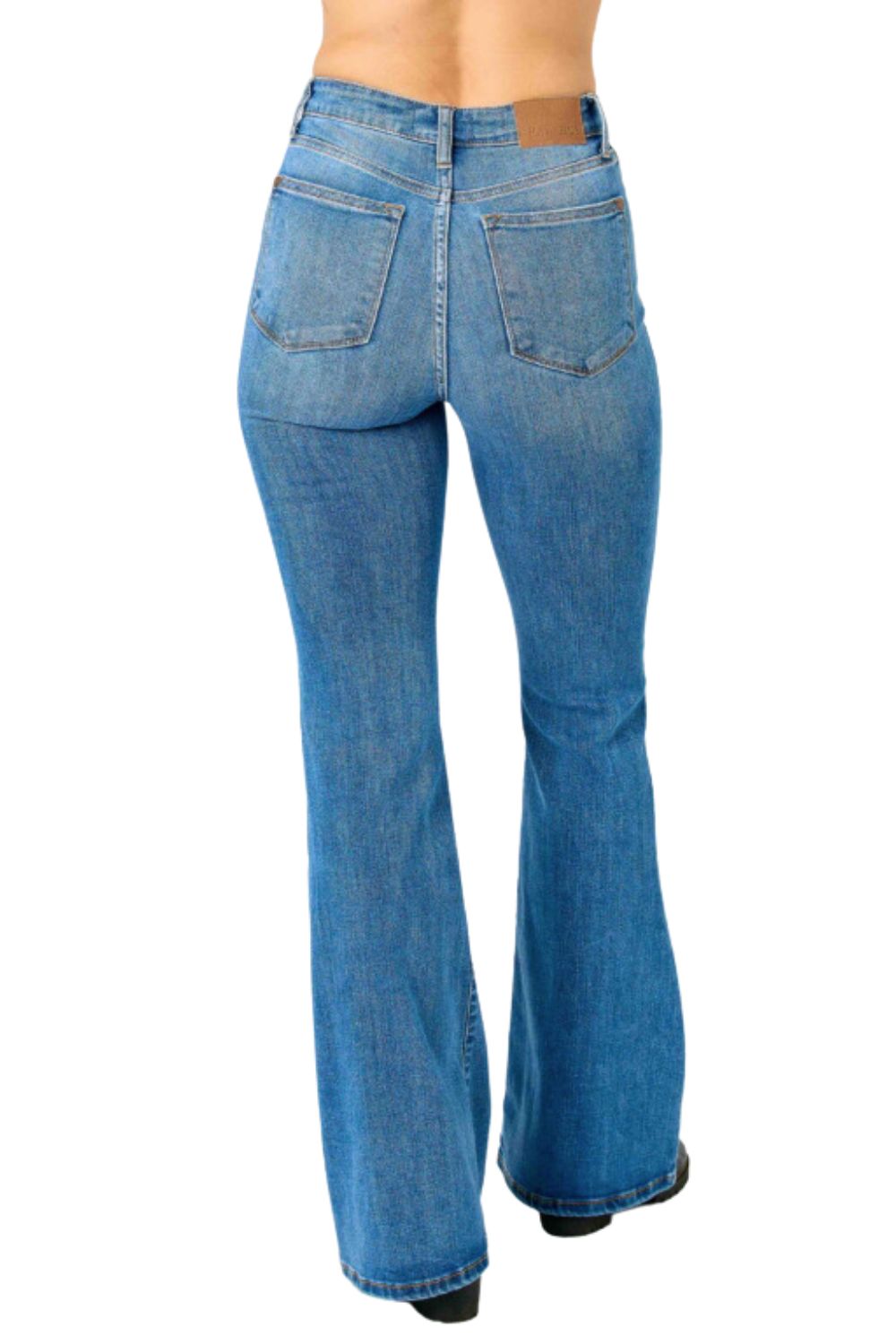 Judy Blue Womens High Waist Classic Flare Denim Jeans