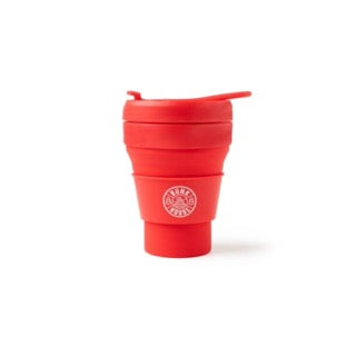 Bunkhouse Hiking Camping Waterfall Woods Collapsible Canteen Silicone Cup