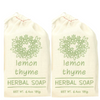 Greenwich Bay Trading Co. Herbal Soaps in a Sack, 6.4oz, Lemon Thyme, 2 Pack