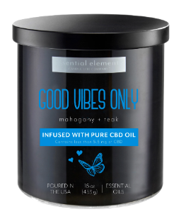 Candle-Lite Essential Elements, Infused with CBD Oil, Candle Jar 16oz