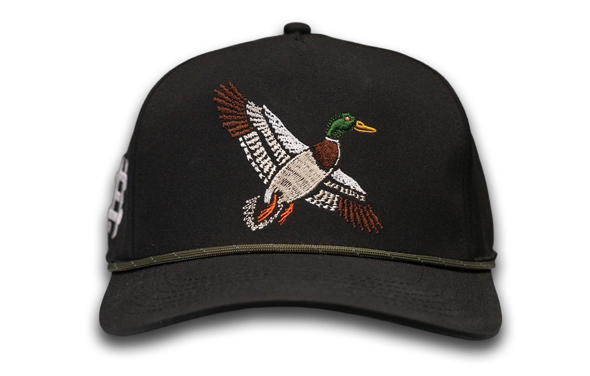 Lane Frost Cowboy Hustle Collection Fowl Embroidered Snapback Hat- Black