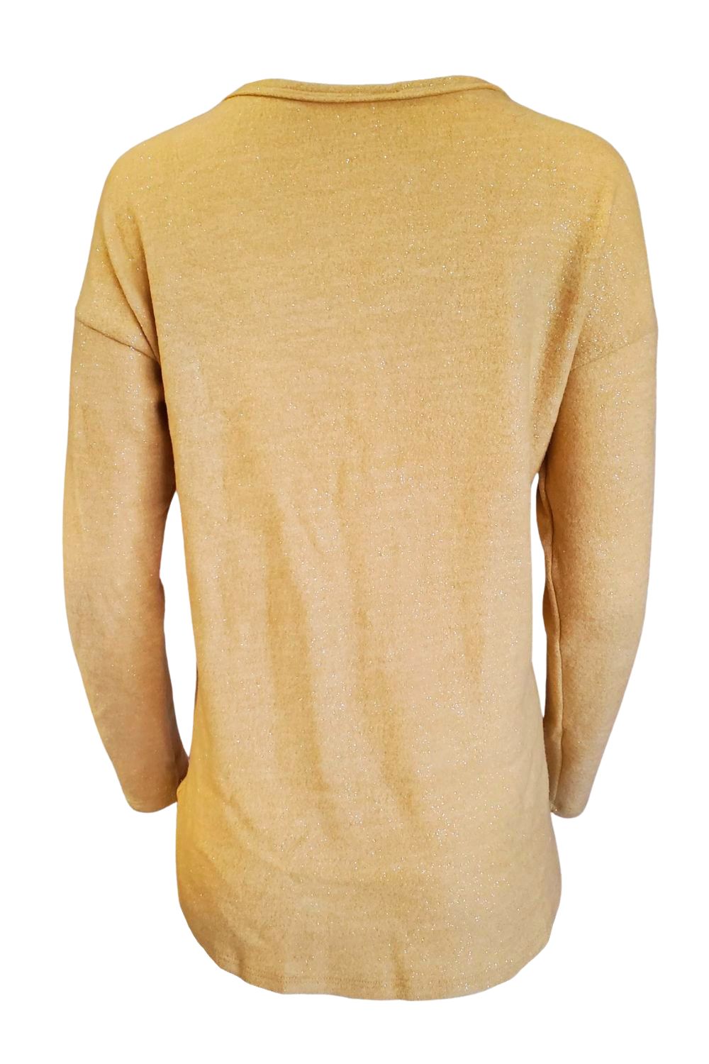 HoneyMe Womens Long Sleeve Criss Cross Strap Front Top