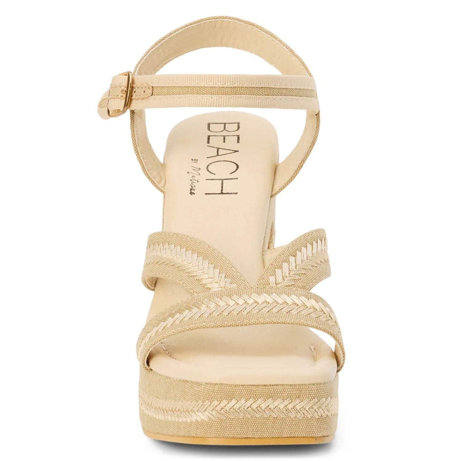 Beach by Matisse Womens Adelaide Platform Heel Sandals, Sand