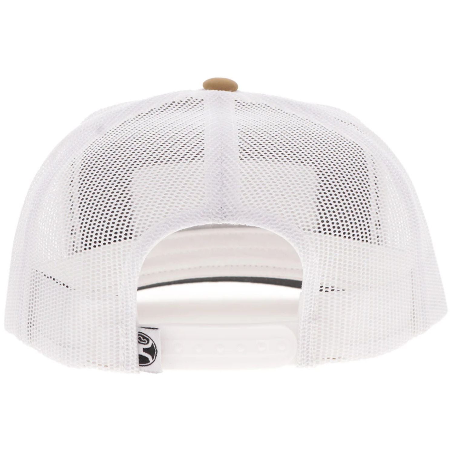 Hooey Mens Resistol Patch Adjustable Snapback Cap Hat, Tan/White