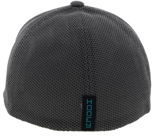 Hooey Mens Zeneith Flexfit, Curved Bill, Grey Hat with Logo