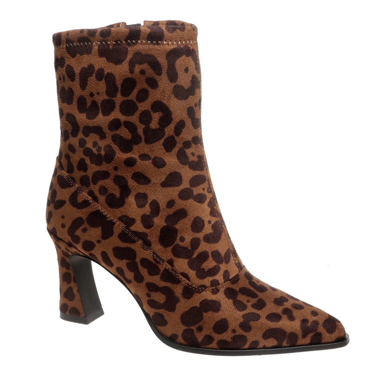 Pierre Dumas Madlen-1 Women's Leopard Print Pointed Toe Ankle Boots