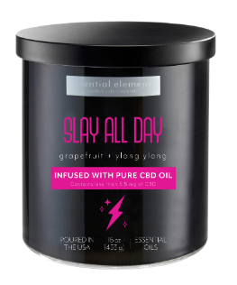 Candle-Lite Essential Elements, Infused with CBD Oil, Candle Jar 16oz