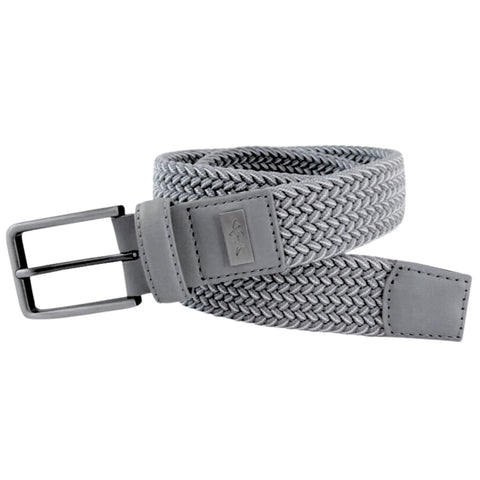 Mad Golfer Mens Another Round Ribbon Overlay Webbed Golf Belt