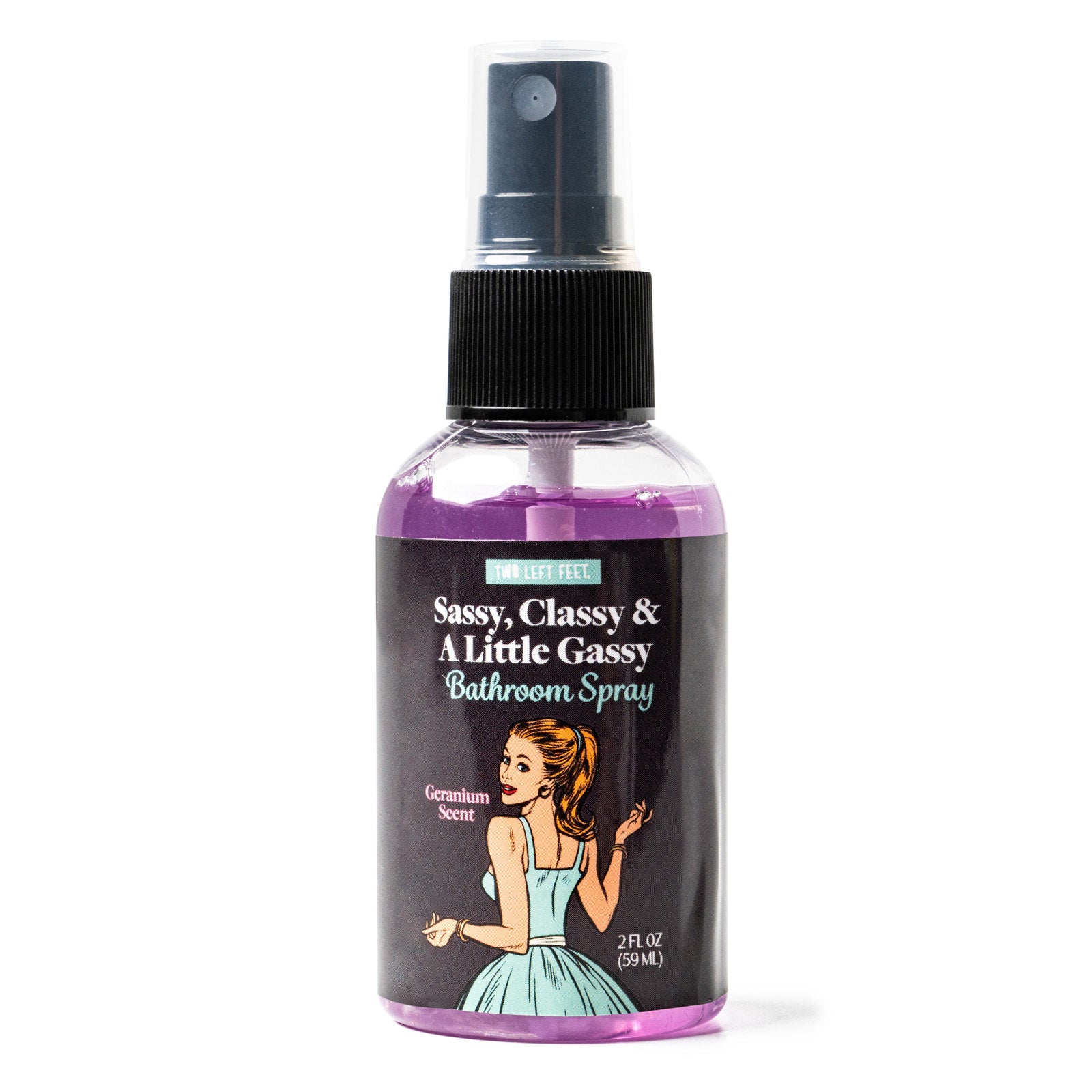 Two Left Feet Odor Obliterator Bathroom Spray, 2 oz Bottle