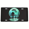 Funny Bigfoot Sasquatch Full Moon Aluminum License Plate 6 x 12in