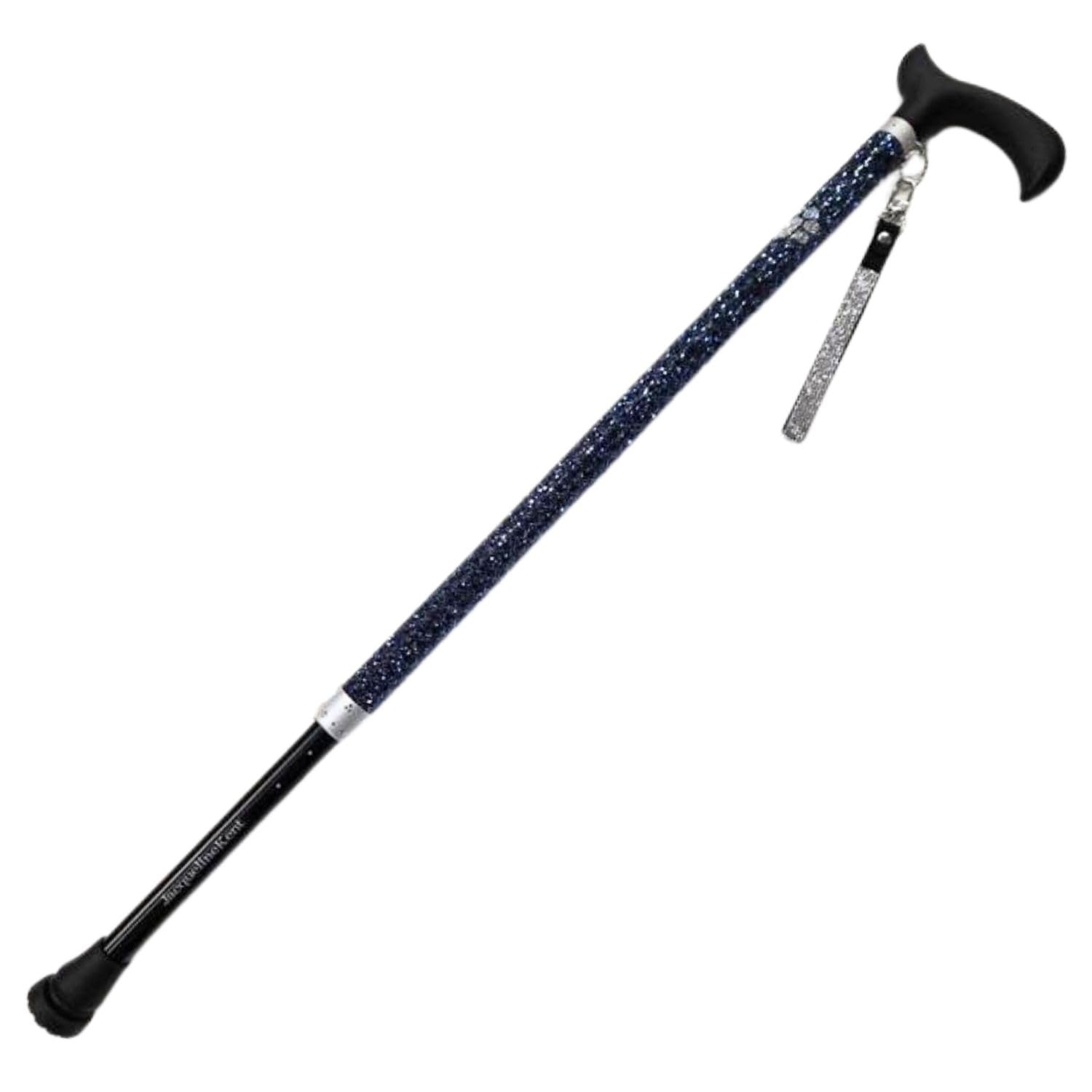 Jacqueline Kent Diamond in the Ruff Blue Adjustable Crystal Rhinestone Cane