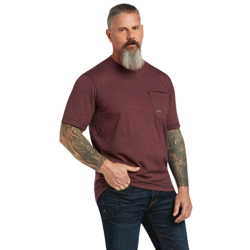 Ariat Mens Rebar Workman Logo Short Sleeve Shirt