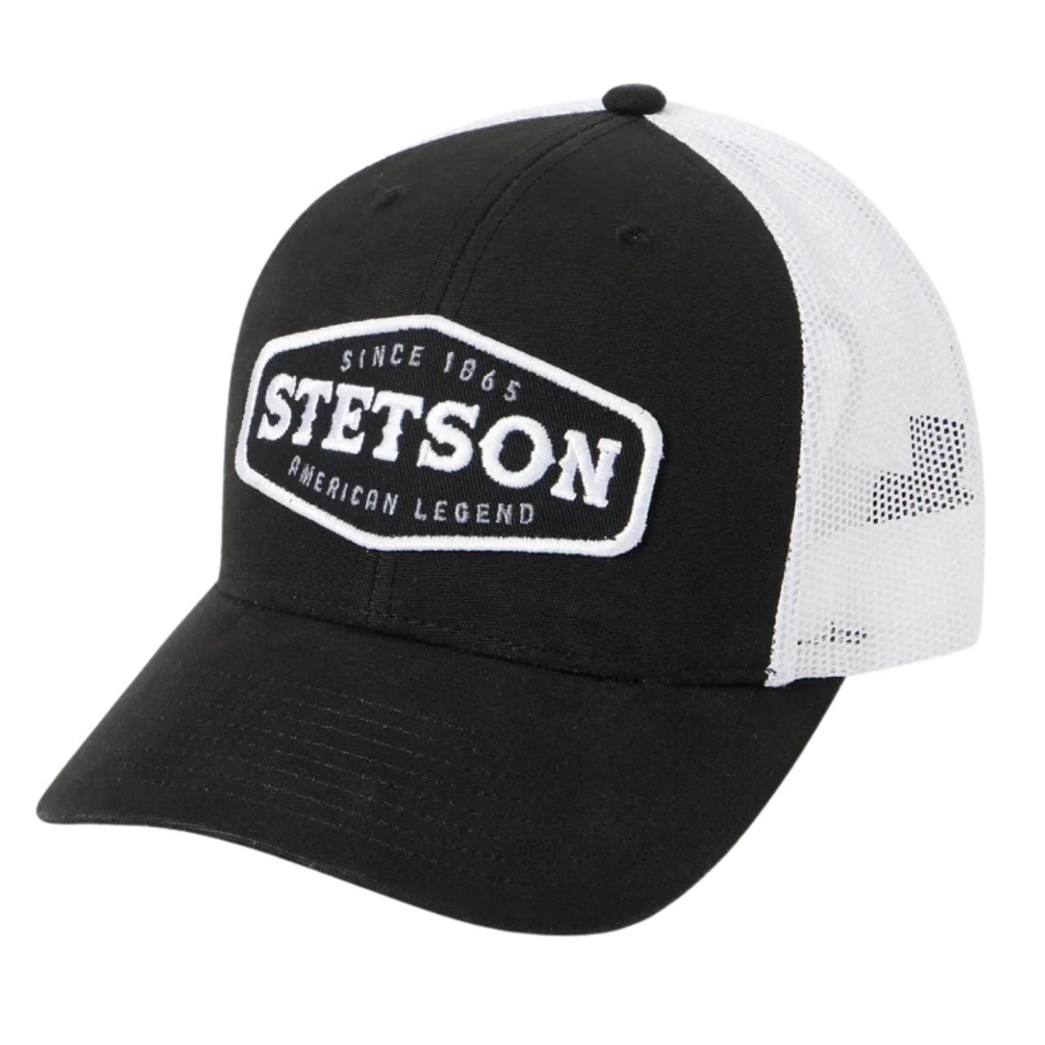 Stetson Core Logo Patch Adjustable Snapback Trucker Cap Hat