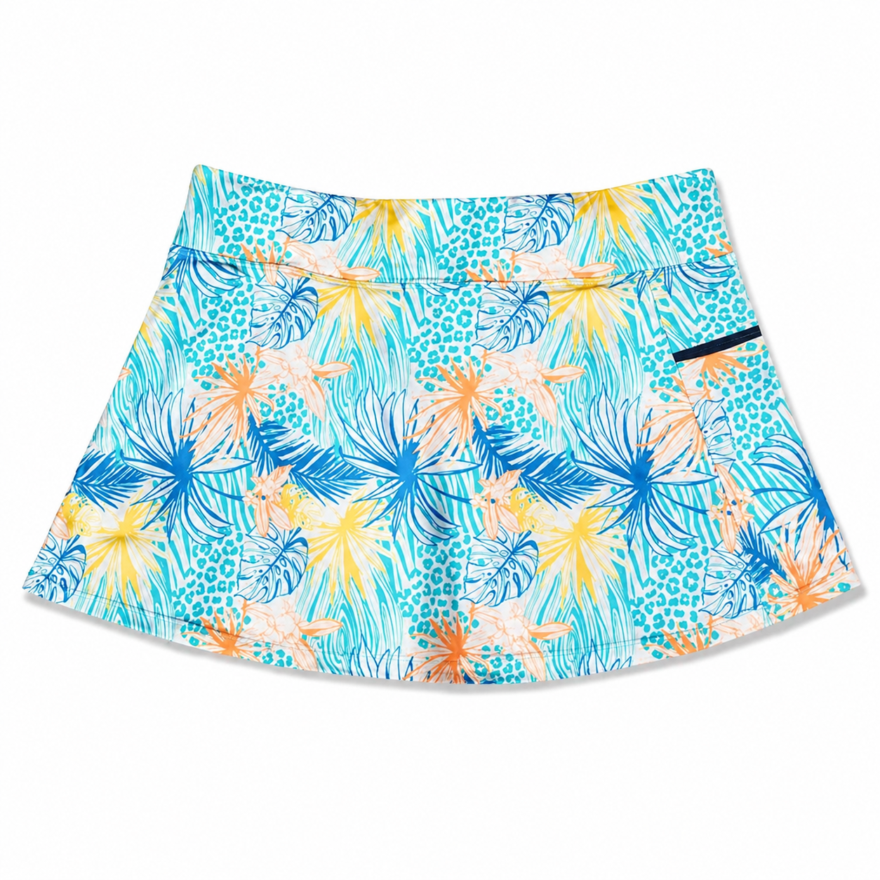 Heat Swimwear Womens Side Zipper with Pockets, Waikiki Beach