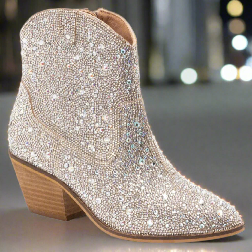 Hey Girl by Corkys Shine Bright Rhinestone Western Boots