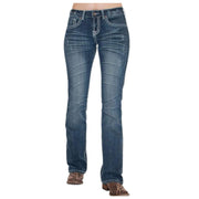 Cowgirl Tuff Edgy Bootcut Womens Medium Wash Jeans