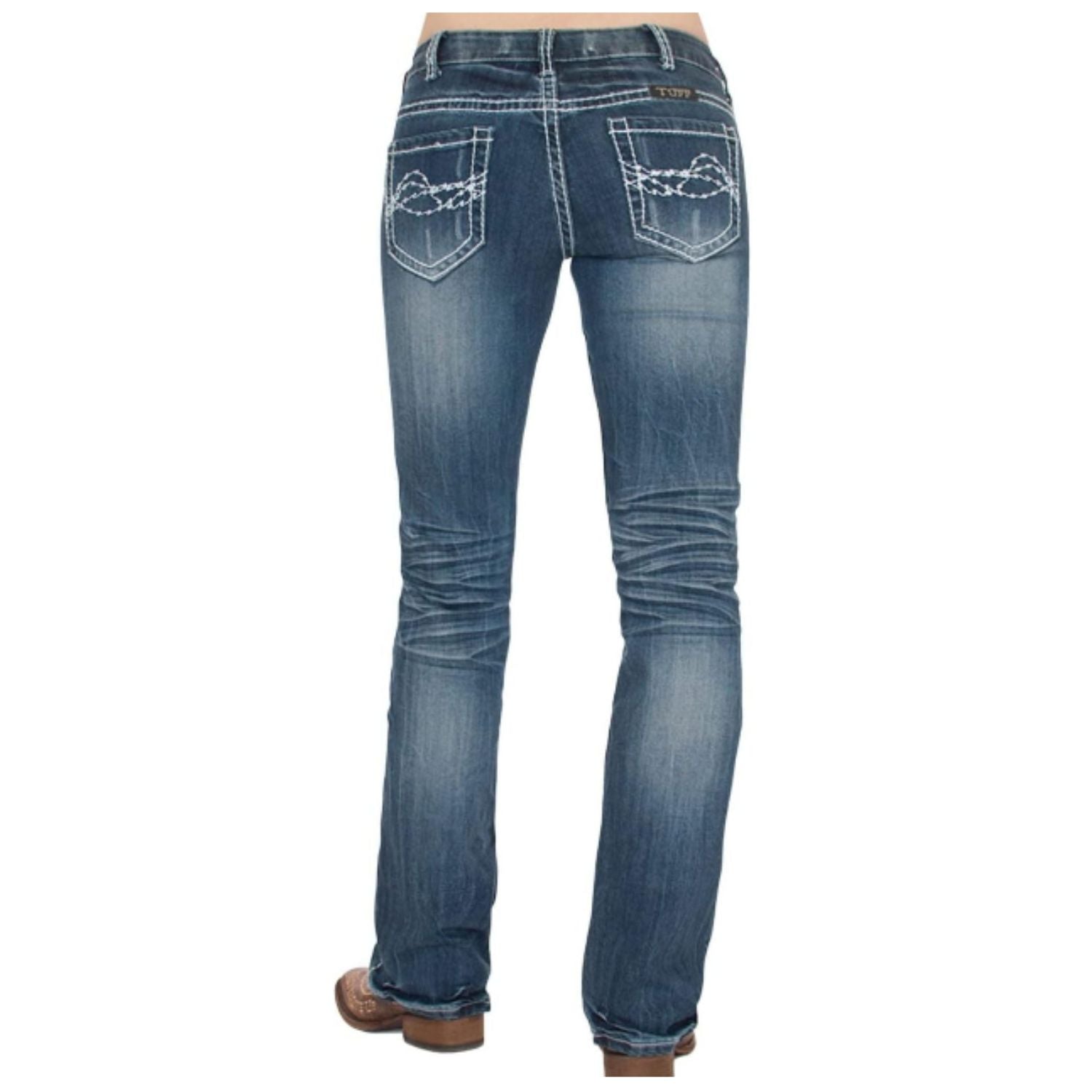 Cowgirl Tuff Edgy Bootcut Womens Medium Wash Jeans