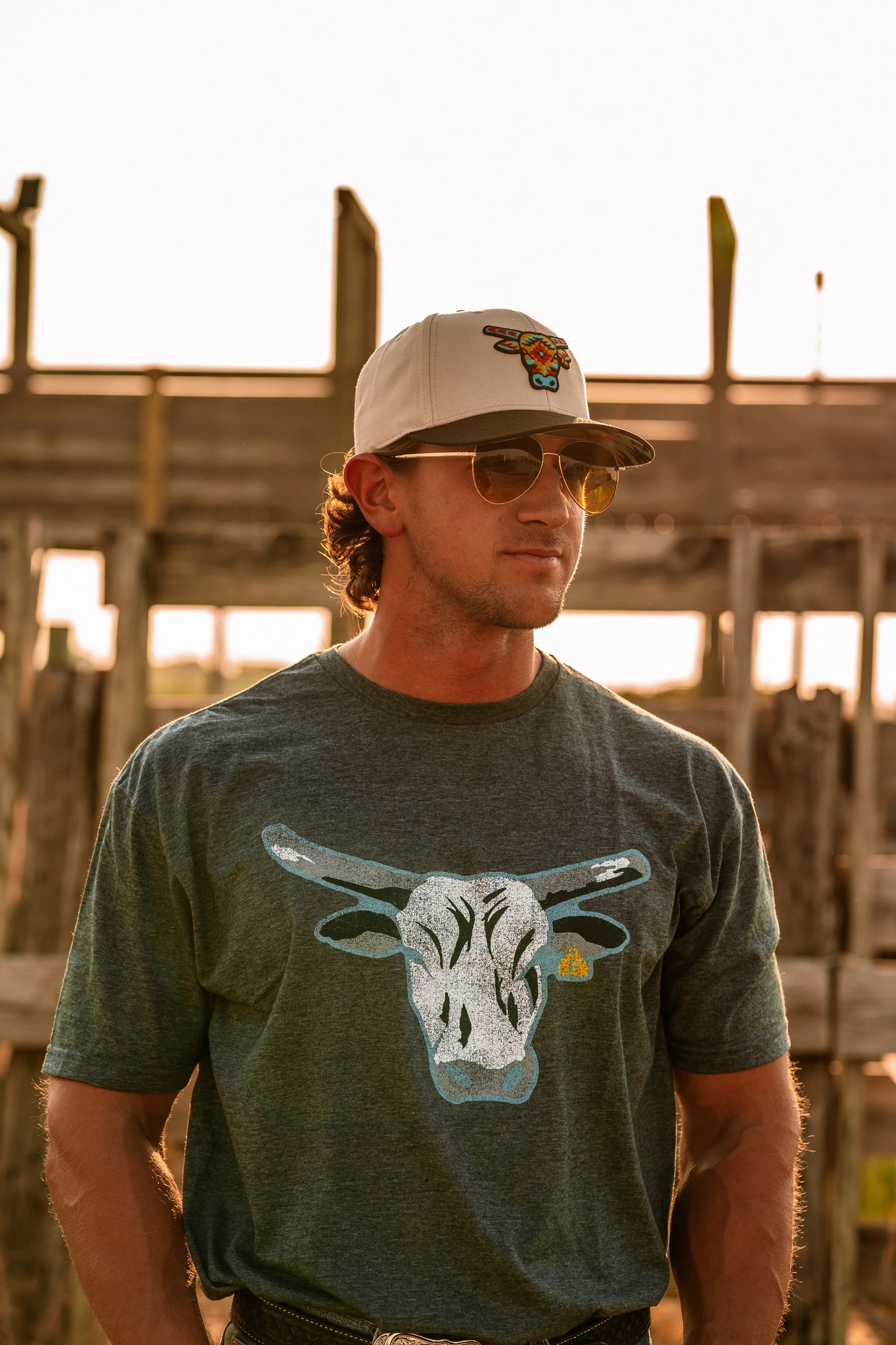 Lane Frost Matador Patch Adjustable Snapback Cap Hat