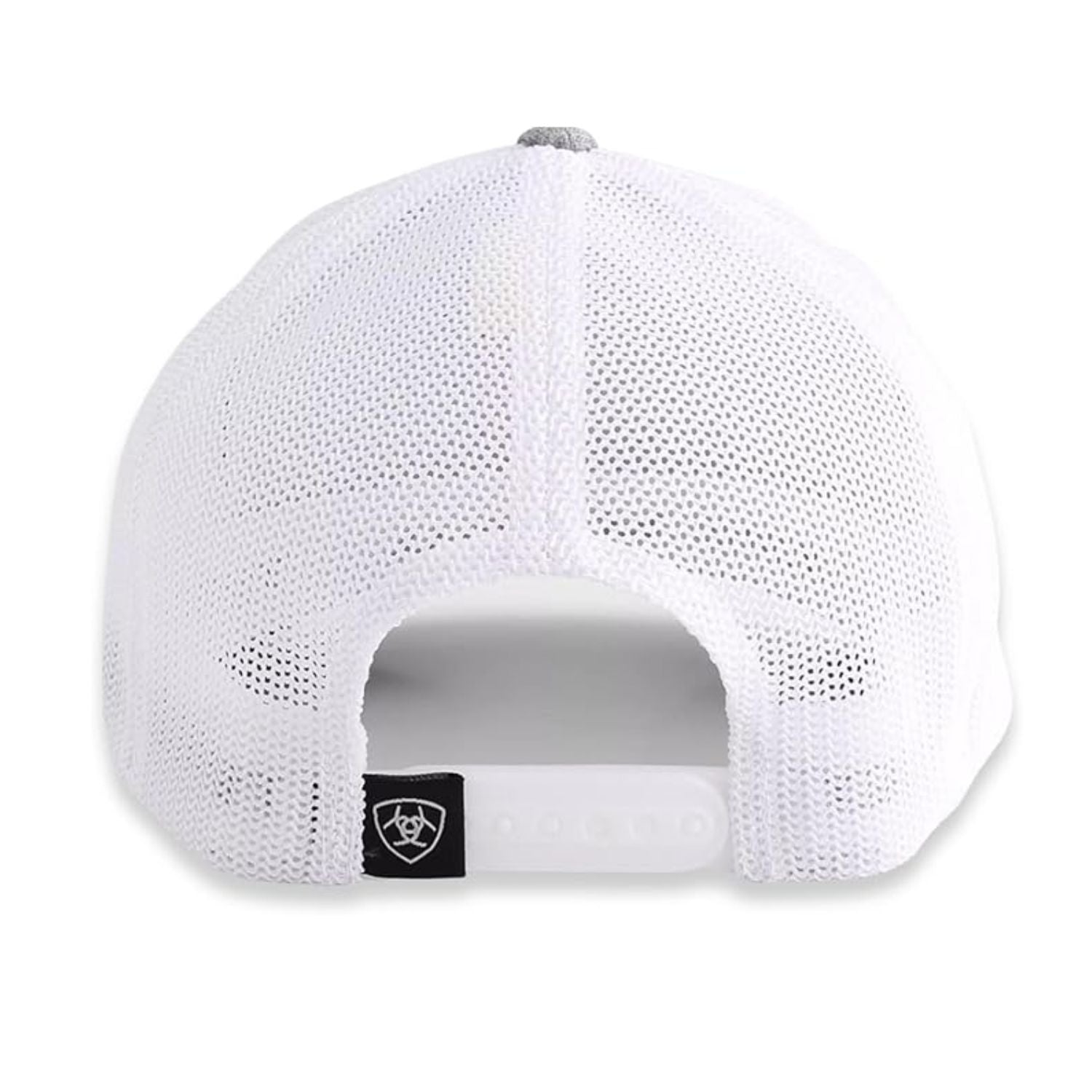 Ariat Mens Flexfit 110 Adjustable Snapback Cap Hat (Grey/White)