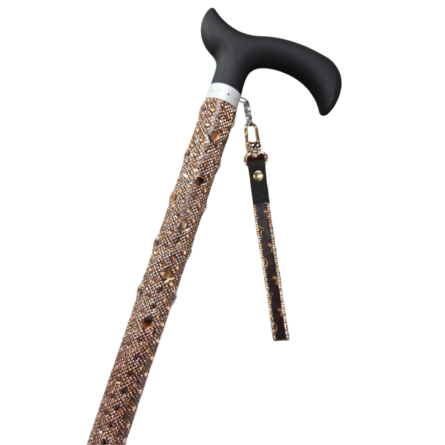 Jacqueline Kent Adjustable Crystal Rhinestone Fashion Sugar Walking Cane