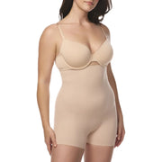 TC Fine Intimates Sleek Essentials High-Waist Shaping Boyshort, Warm Beige
