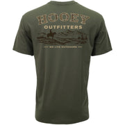 Hooey Men's Outfitters Western Mountain Graphic T-Shirt, Green